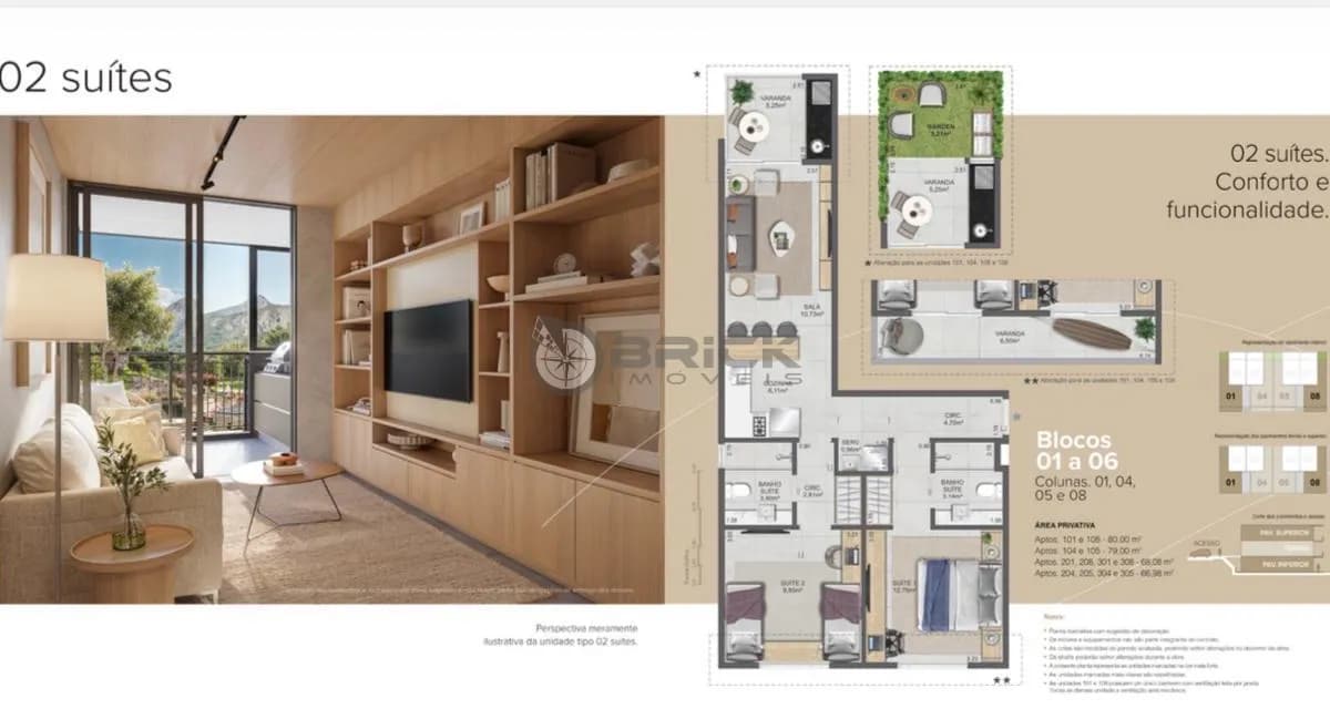 Apartamento à venda com 2 suítes, 68.08 m² no Golfe - Teresópolis/RJ.