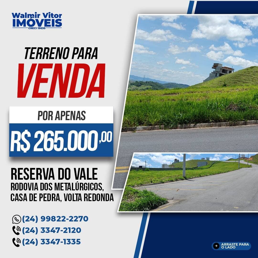 TERRNO A VENDA NO RESERVA DO VALE